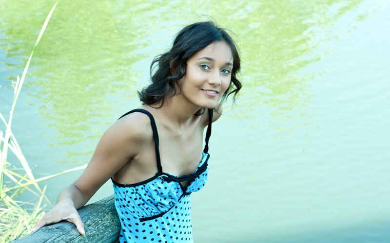 woman by the water