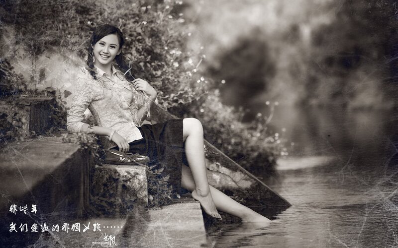 woman by the water