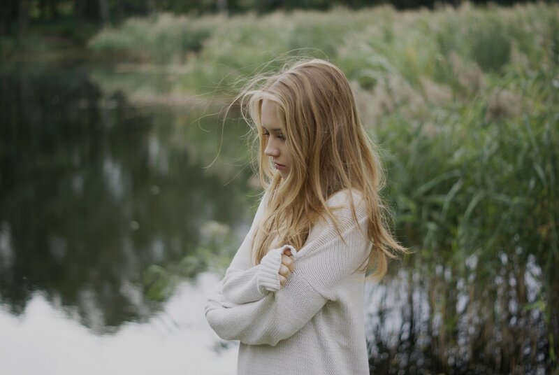 woman by the water
