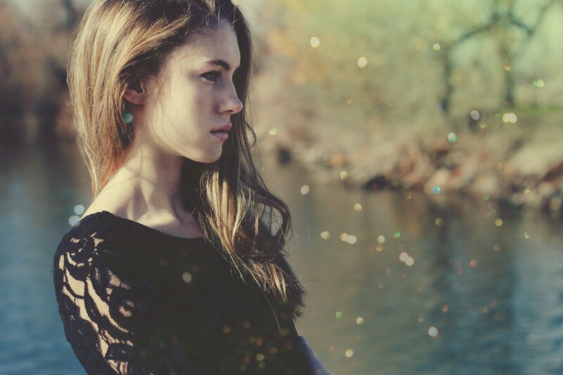 woman by the water