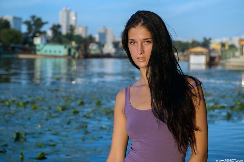 woman by the water