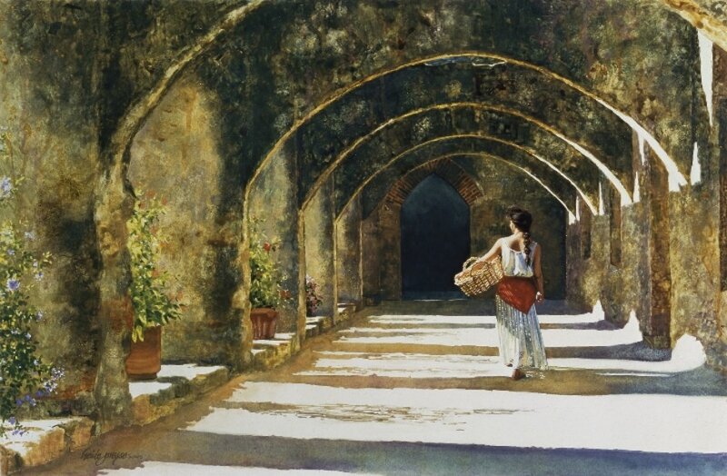 Woman Carrying Basket