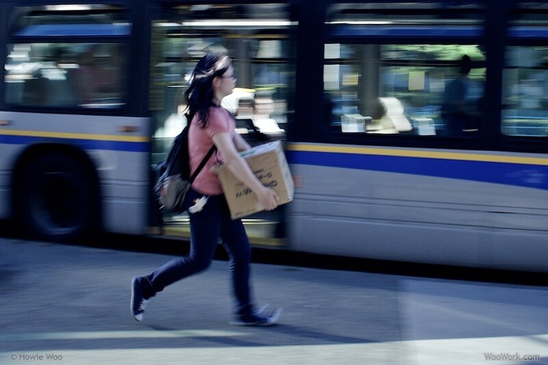 Woman Carrying Box