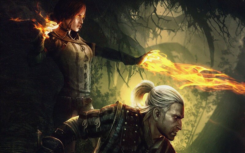 Woman Casting Fire Spell