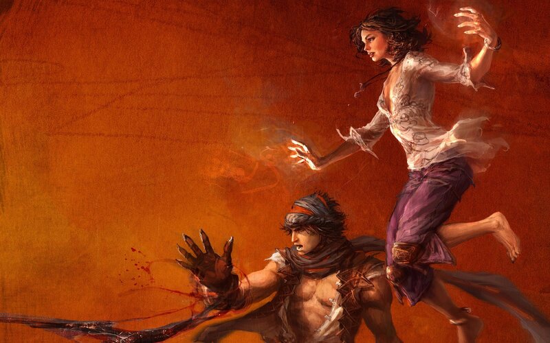 Woman Casting Spell at Man