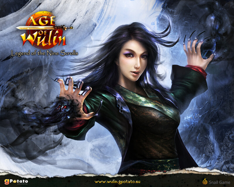 Woman Casting Spell — Black, Dramatic