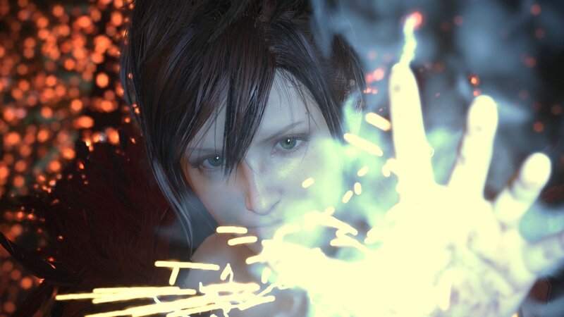 Woman Casting Spell — Green, Dramatic, 3d Render