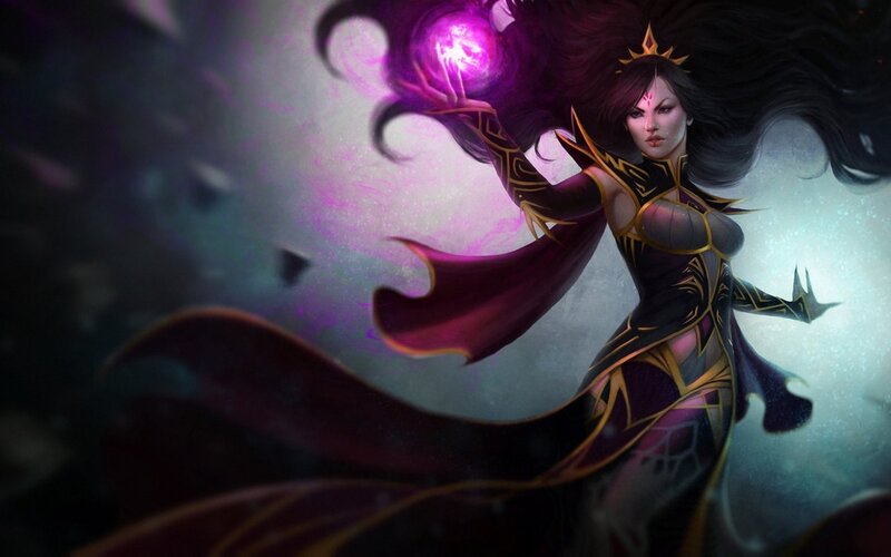Woman Casting Spell — Purple, Dramatic, Digital Art, Magic