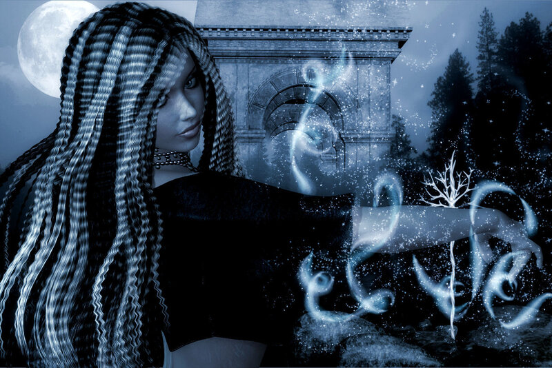Woman Casting Spell
