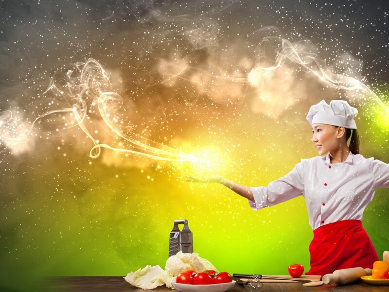 Woman Chef with Magic
