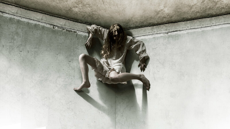 Woman Clinging to Wall — Gray