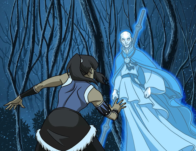 Woman Confronting Ghost