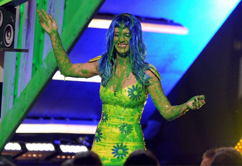 woman covered in green slime
