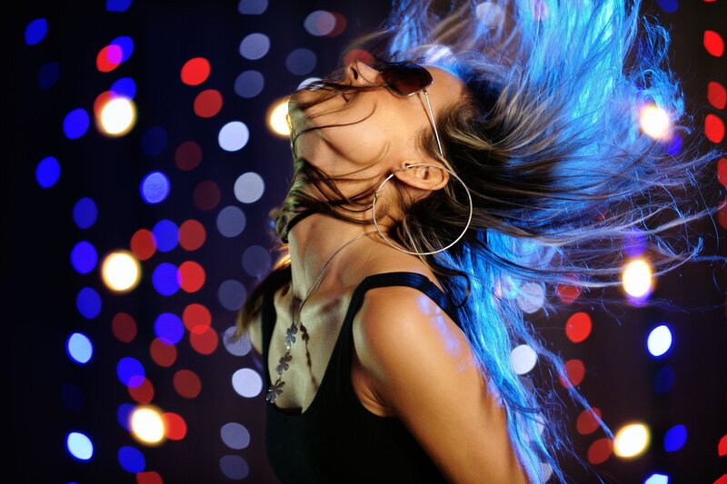 woman dancing at a club