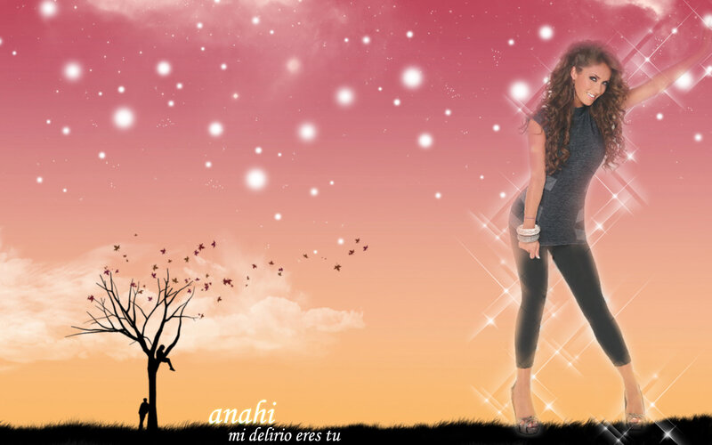 woman dancing in a dreamy landscape