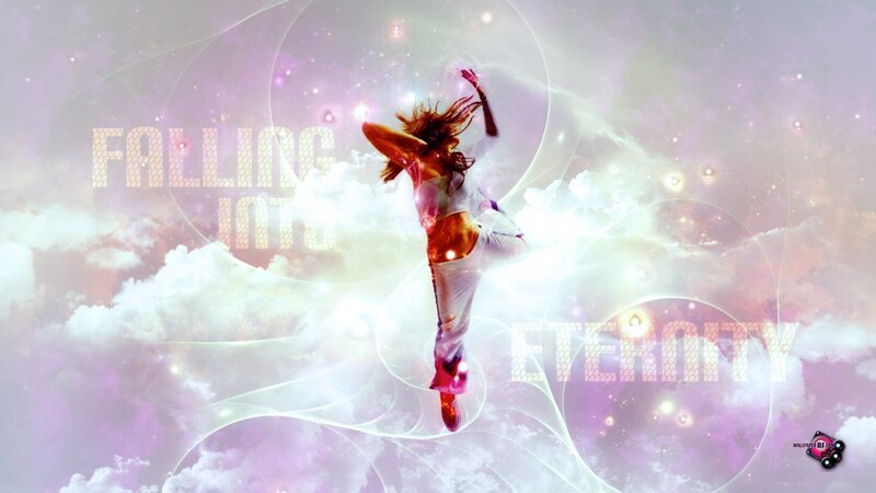 Woman Dancing in Clouds