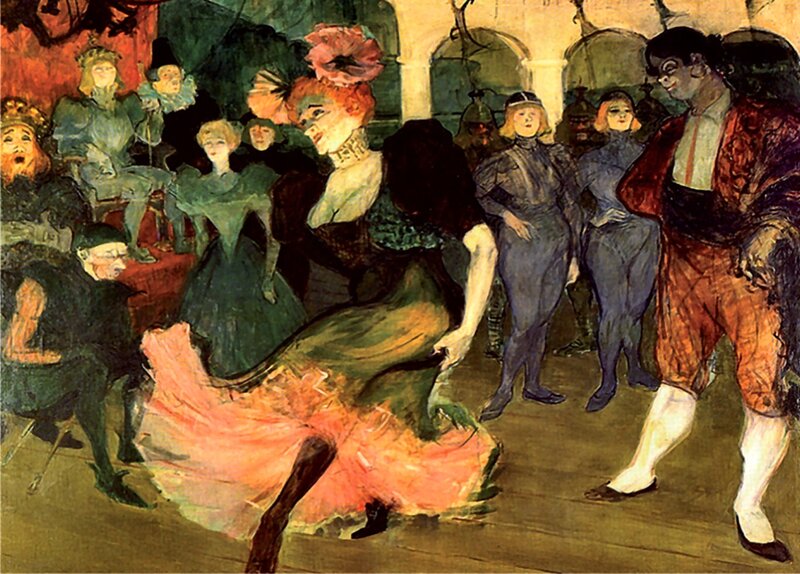 Woman Dancing in Crowd — Green