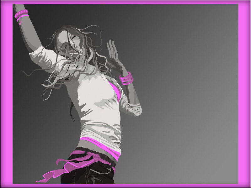 Woman Dancing in Pink