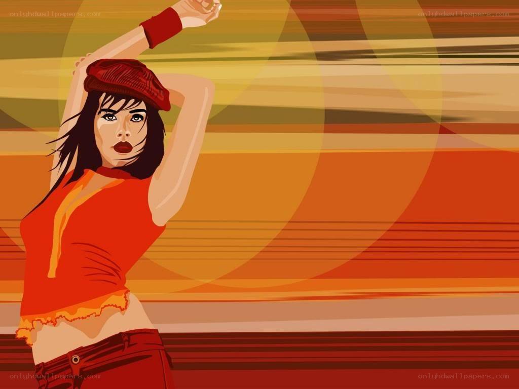 woman dancing in red outfit