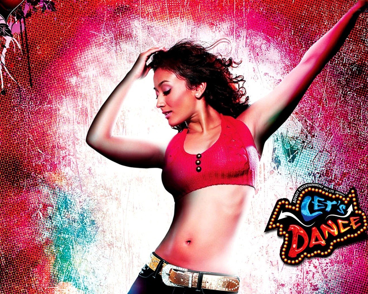 Woman dancing in red top