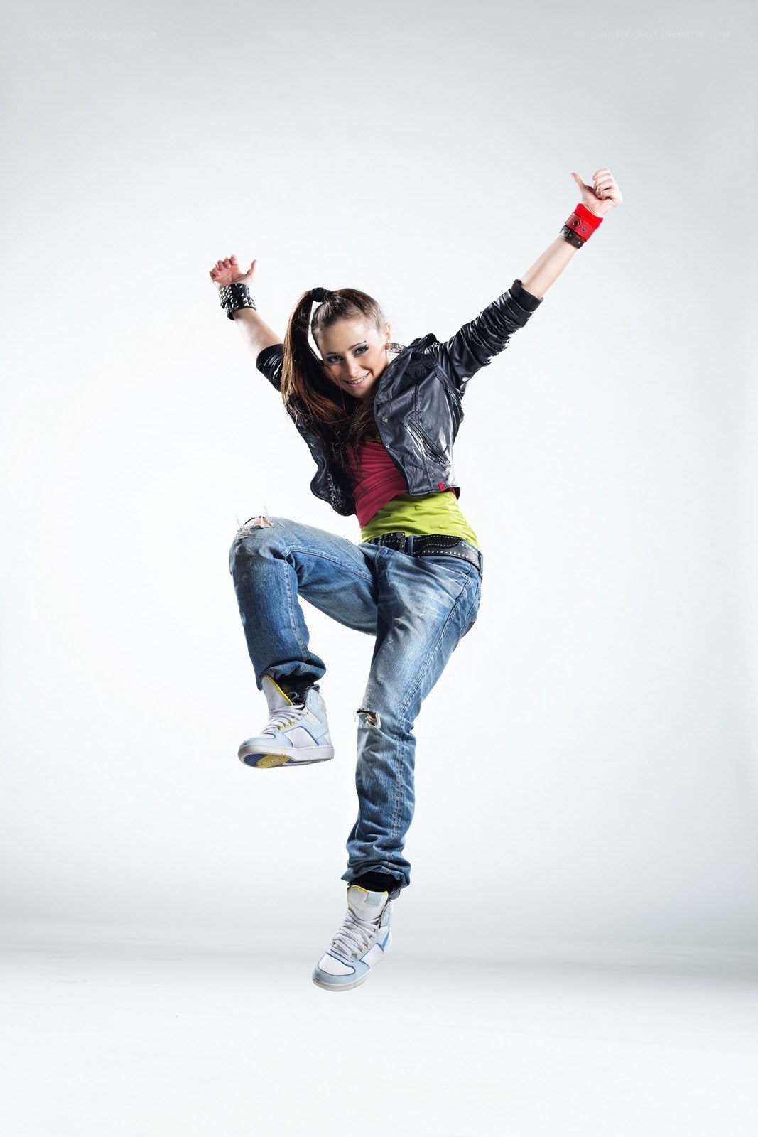 woman dancing in studio