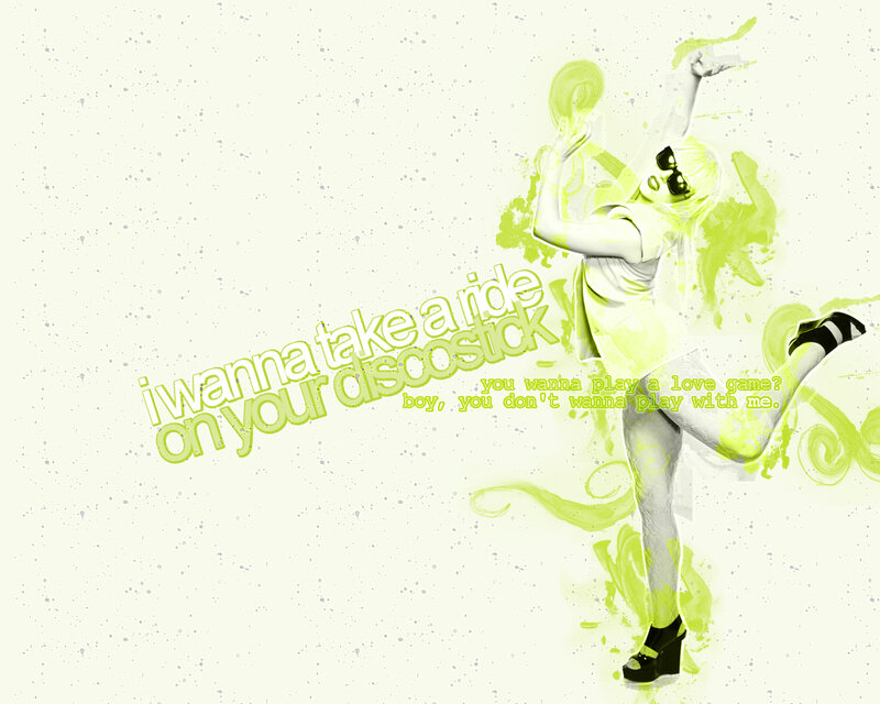 woman dancing with disco stick