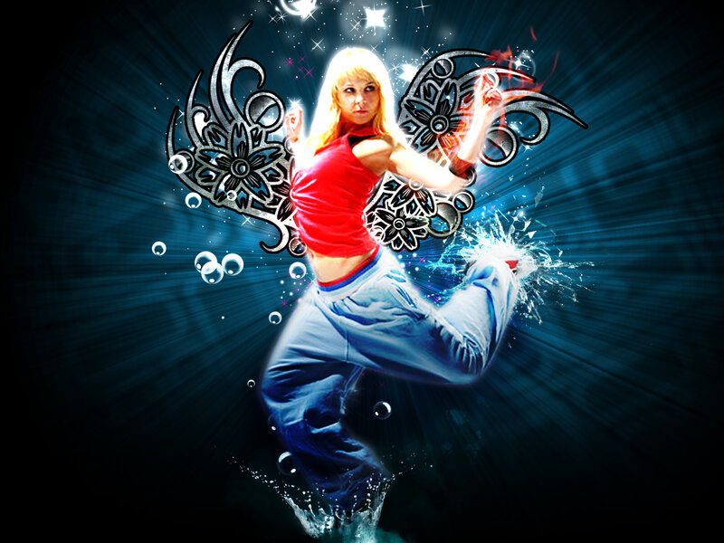 Woman Dancing with Wings