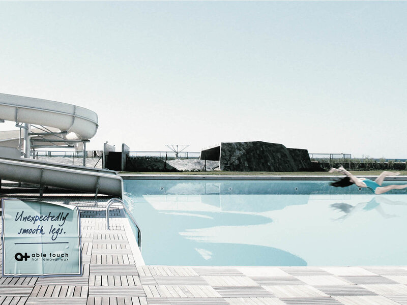 Woman Diving into Pool — Blue