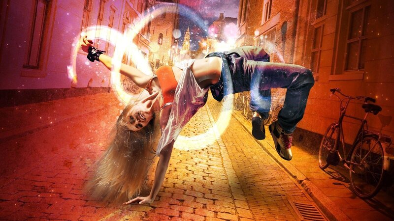 Woman Doing Acrobatic Move