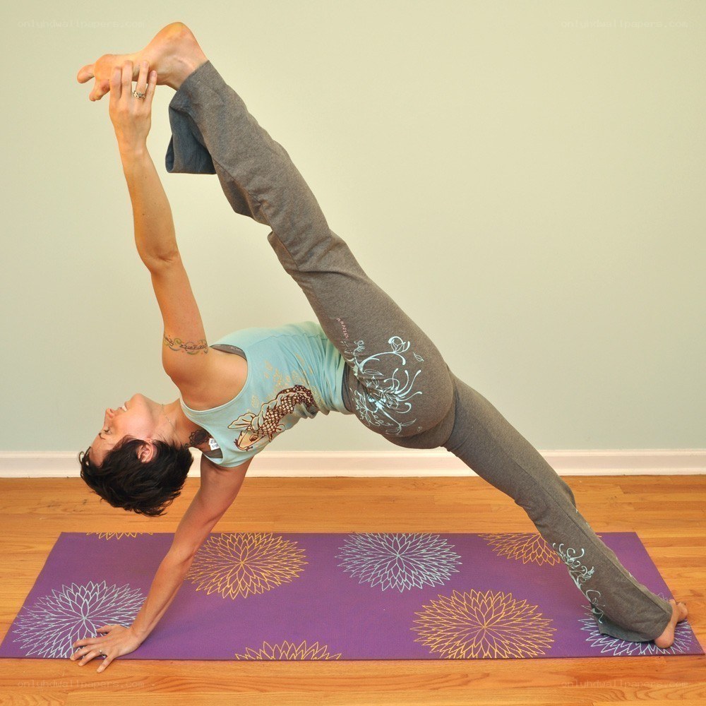 woman doing yoga pose