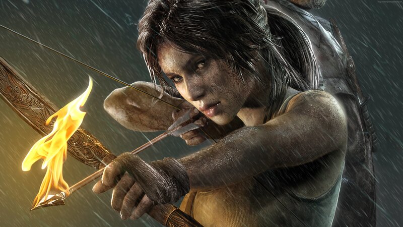 Woman Drawing Bow — Brown, Dramatic, Digital Art, Bow and Arrow