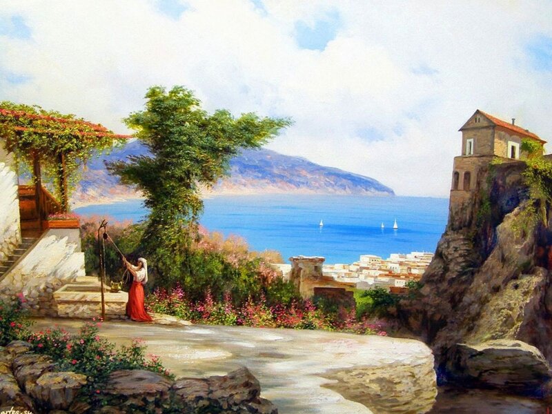 Woman Drawing Water