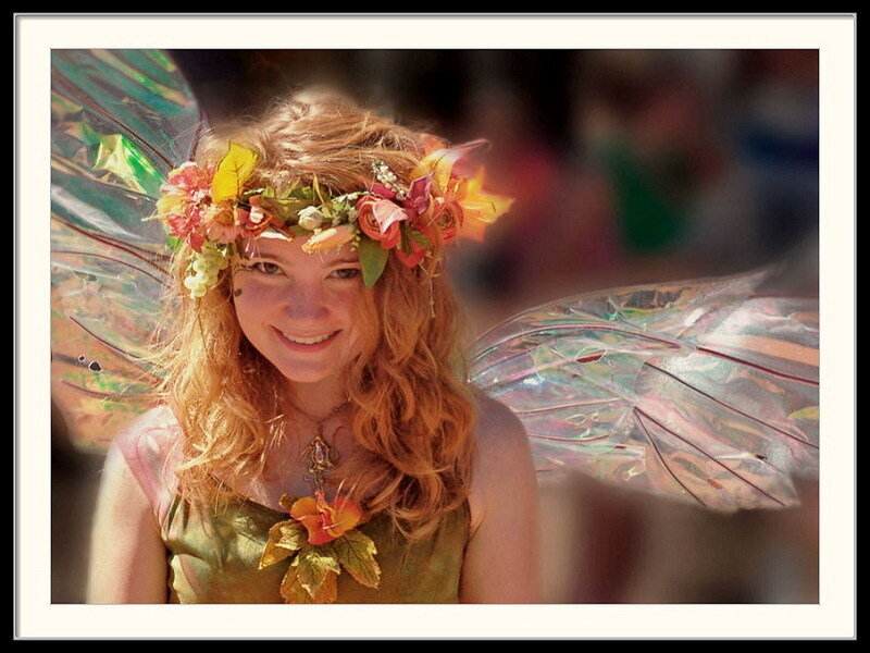 woman dressed as a fairy