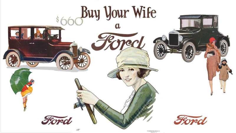 Woman Driving a Car — White