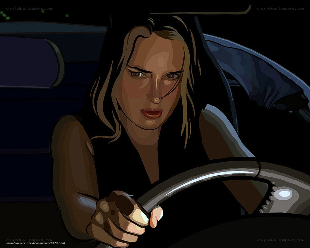woman driving at night
