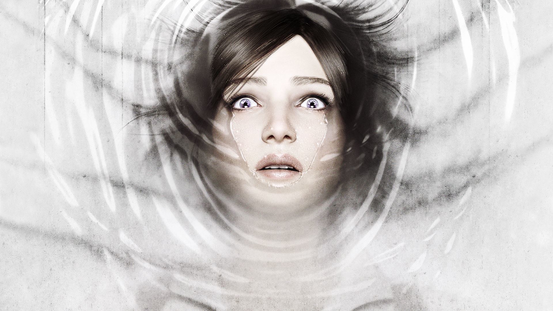 woman drowning in water