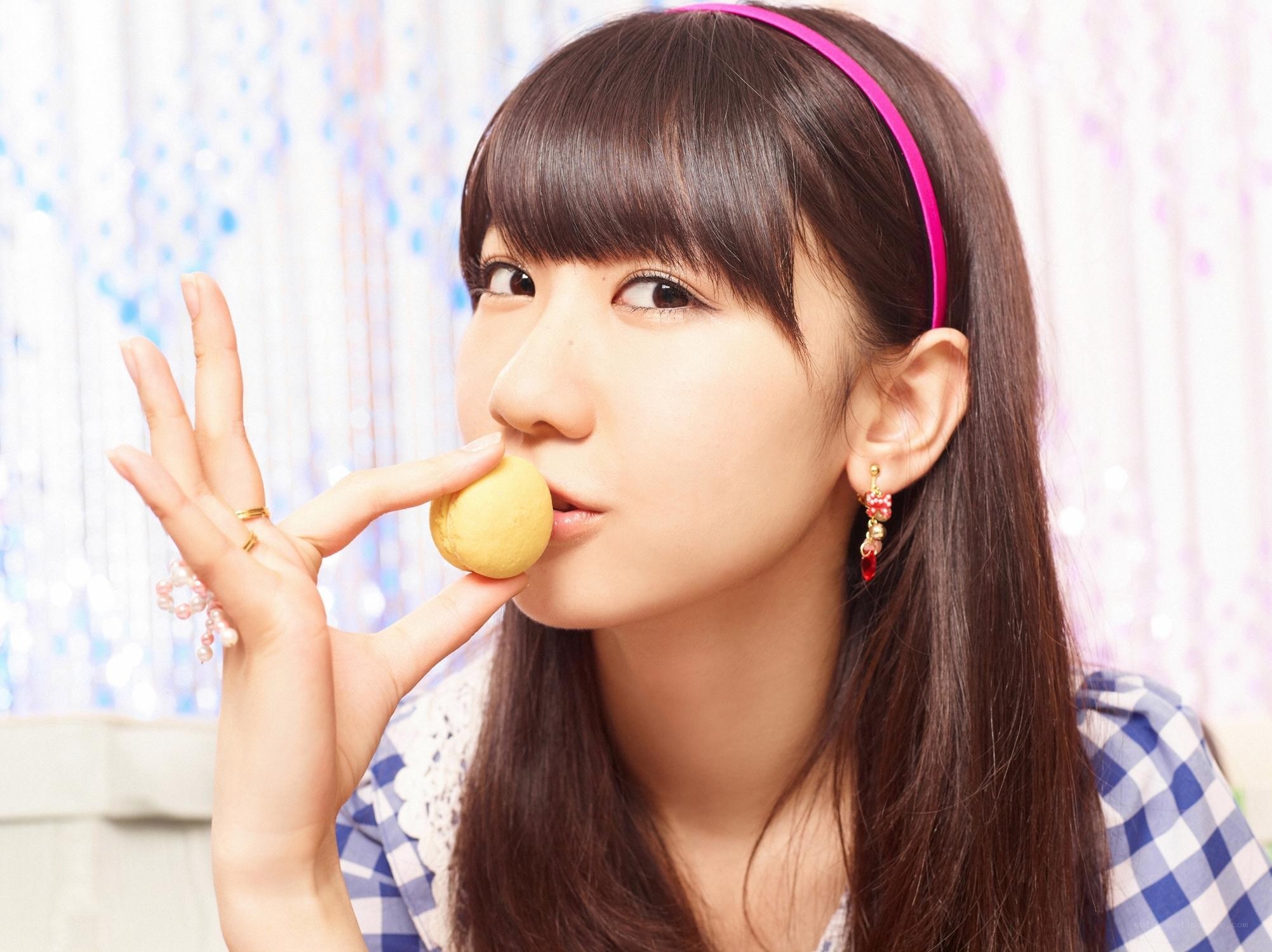 woman eating a cookie