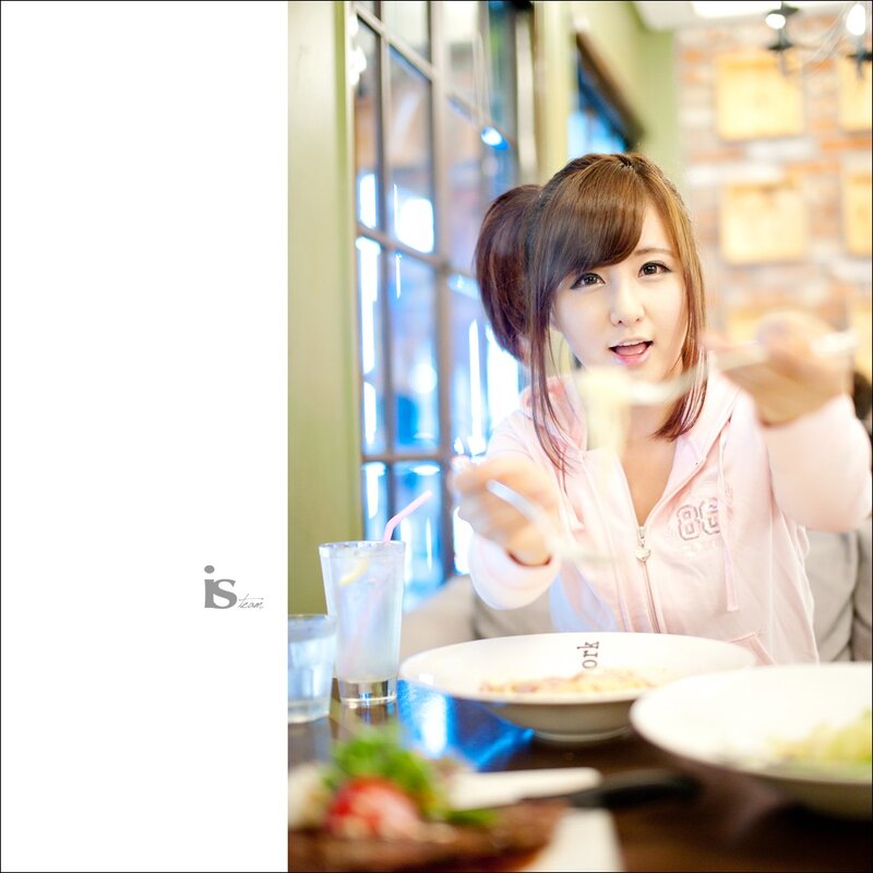woman eating at a restaurant