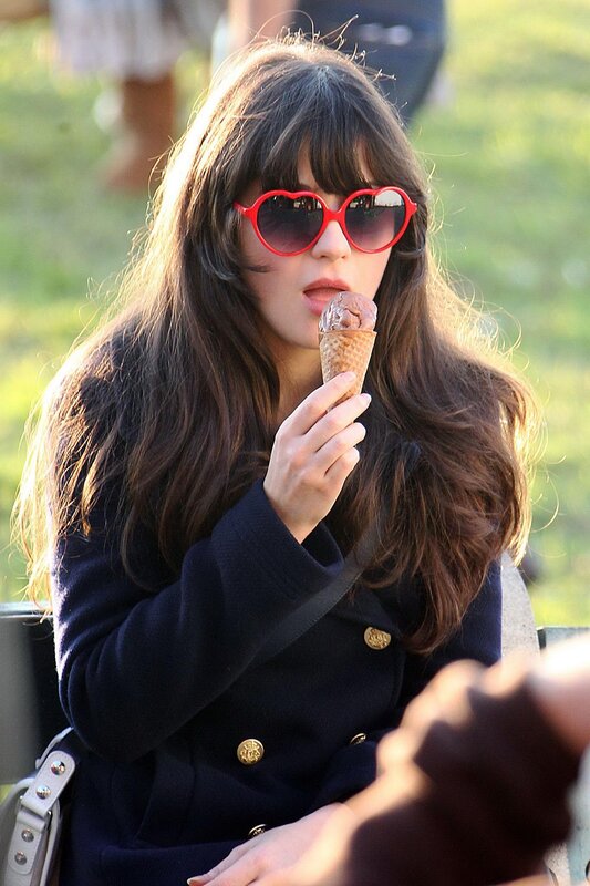 woman eating ice cream