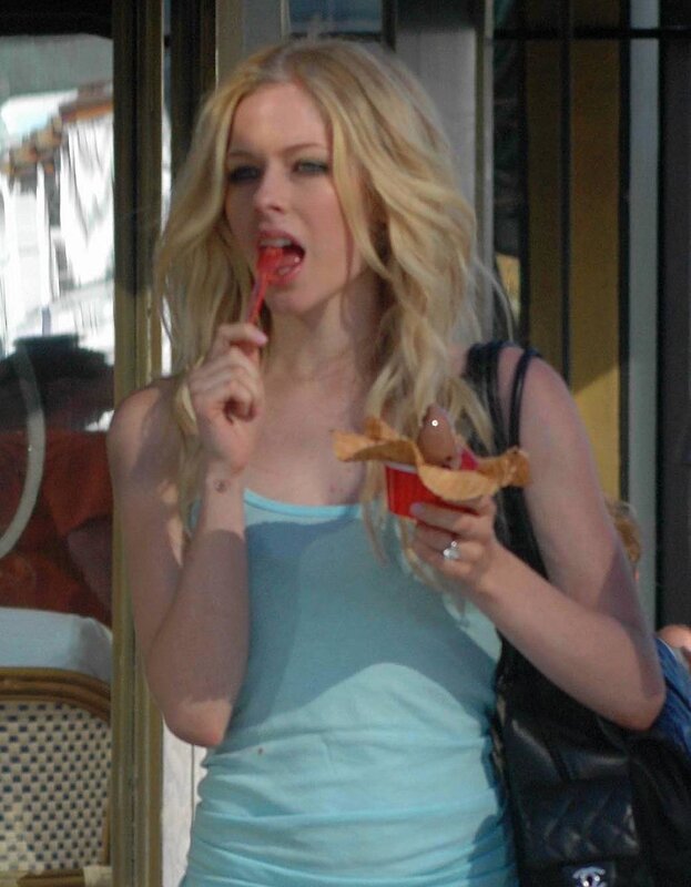 woman eating ice cream