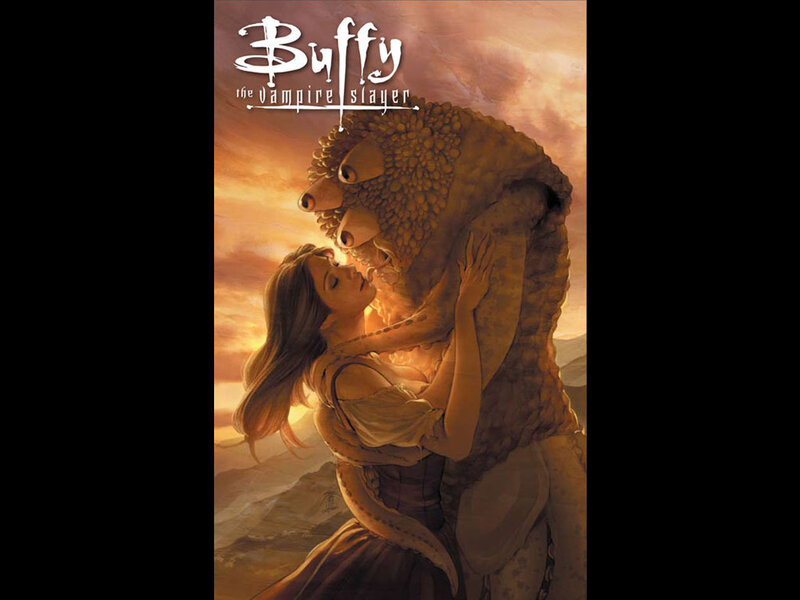 Woman Embracing a Monster