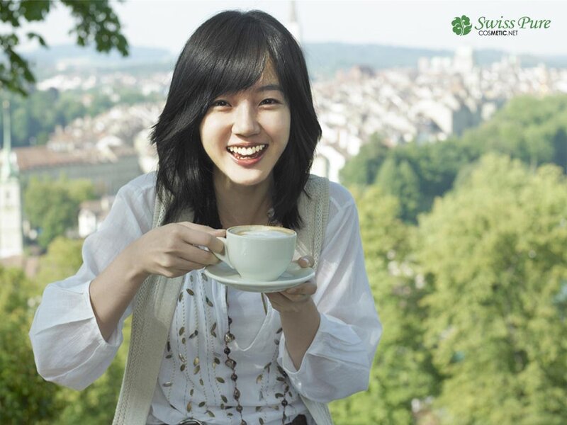 Woman enjoying coffee outdoors