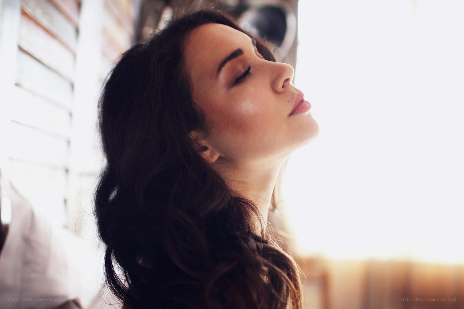 woman enjoying sunlight