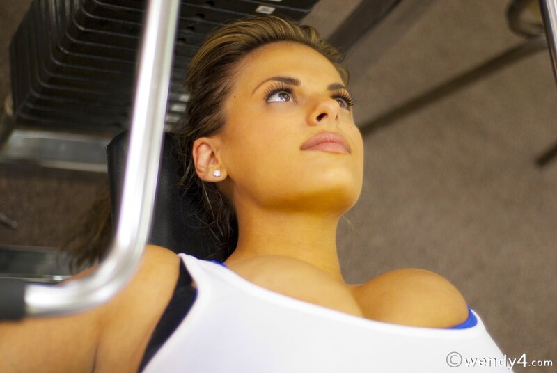 woman exercising in gym