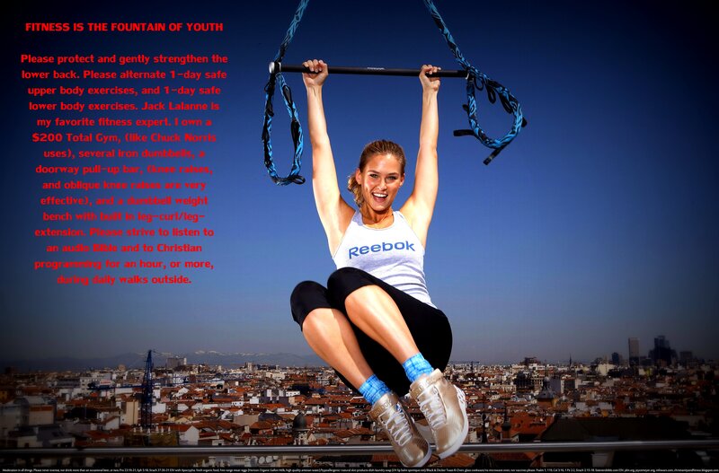 Woman Exercising on Straps