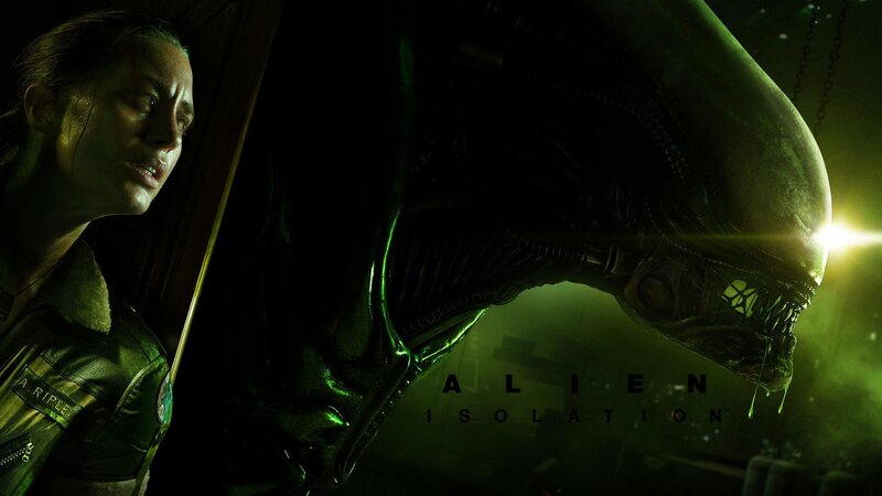Woman Facing Alien Creature — Green