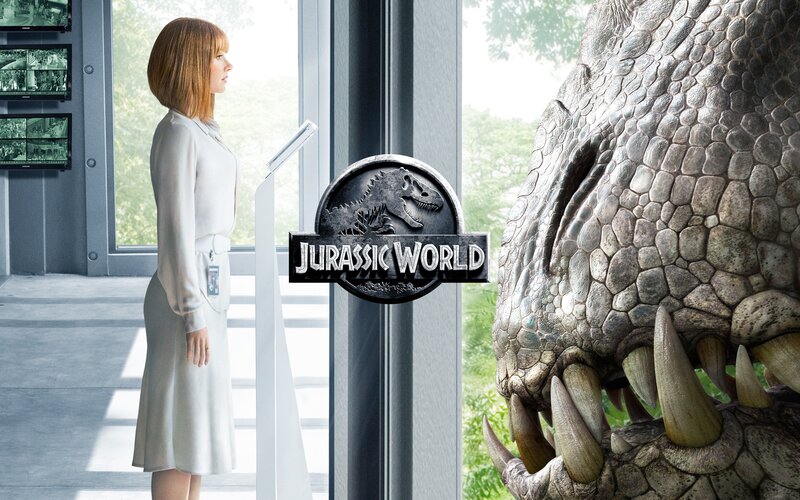 Woman Facing Dinosaur
