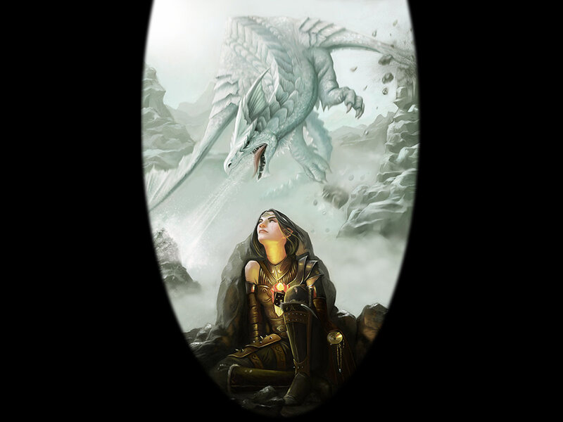 Woman Facing Dragon