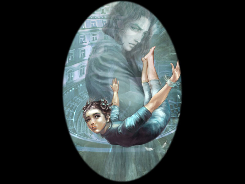 Woman Falling in Air