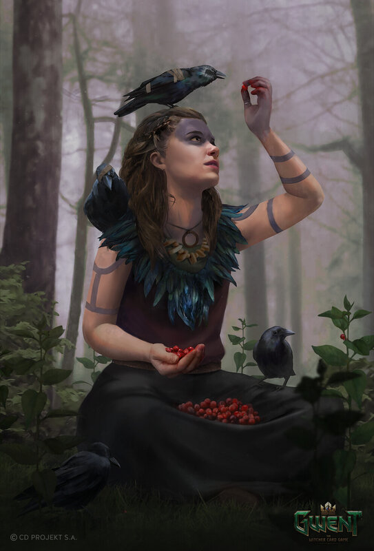 Woman Feeding Crows